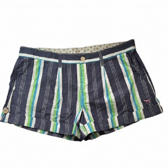 π
ΊVICTORIA'S Secret VS PINK Stripe College Varsity Henley Shorts Cotton Y2K - Picture 9 of 11